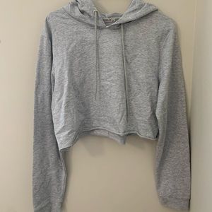 Cropped Grey Hoodie